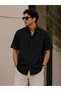 Men's 100% Linen Shirt Oversize Comfortable Fit Short Sleeve Summer Breathable Lightweight Shirt - 2