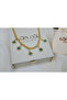 Kol436 Yonca Figure Thick Chain Necklace with Pendant - 4