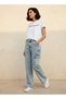 Cotton T-shirt with Slogan Embroidery - 3