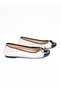 Women's Genuine Leather Ballerinas Beige - 2