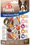 Triple Flavour Rings XS/S Dog Treats – Chewy Pork & Beef Hide Wrapped in Chicken Liver, Chicken & Duck Breast, High Protein, Low Fat, Oven Baked – 80 g - 8