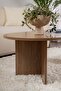 Sable Modern Oval Wooden Center Table – Minimalist | Premium Wood Material |119 x 60x 42 CM - Walnut - 6