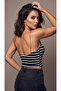 Women's Thin Strap Crop Top Bustier Blouse - 2