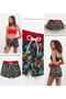 Children's and Women's Pocketed Swim Shorts with Laces Slim Fit