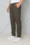 Men's Summer Linen Trousers with Fileto Pockets, Brown - 4