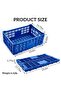 Foldable Plastic Storage Box, 52L – Set of 10 Sturdy Collapsible Crates (60x40x22cm) – Stackable Storage Bins for Office & Home – Versatile Use – 10-Piece Set, Black - 2