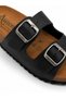 Autenti Women's Full Orthopedic Leather Black Slippers - Genuine Cork Fussbett-Eva Sole - Made in Spain - 5