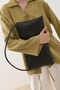 Crochet Rectangular Bag Black - 5