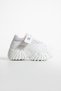 Women's White Platform Sneaker Air Mesh Thick Padding High Sole Casual Sports Shoes Wedding and Bridal Shoes - 2
