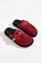 Marbella Red Buckle Detailed Mesh Women's Slippers - 6