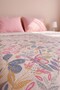 Pink Country Garden Patterned Double Printed Pique & Bedspread 200X230 cm - 3