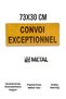 73X30 cm Convoi Exceptionnel Metal Sac Levha - Reflective Warning Sign