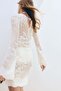 Motif-detail crochet-look dress - 3