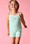 Floral Ribbed 2-Piece Mint Green Set for Baby Girl I0046A526Hs - 2