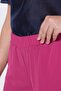 Women's High Waist Elastic Chiffon Lined Fabric Plus Size Curve Pants - 6
