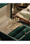 Gold Rnek Brass Olive Green Model Adjustable Pazu Bracelet - 3