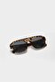 Vasta Women's Sunglasses Oversize Large Glass Leopard Patterned 55 Ekartman Double Bridge Modern - 5