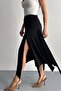 Slit High Waist Skirt Black - 4