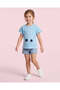 Girls Blue 3D Car Print T-Shirt - 4
