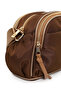 Women's Brown Fabric Crossbody Bag 26Sbd26646F - 8