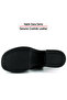 Nicole Black Genuine Calfskin Cross-Strapped Thick Platform Heeled Sandals - 7