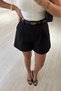Special Series Black Shorts with Pensil Cut - 3