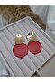 Gold Double Round Design Earrings Stylish Women's Accessory - 3