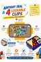 Kids Lunch Box Set with Spoon & Fork, 1800ml Bento Lunch Box for Boys & Girls, 3 Compartment Airtight Leak-Proof Food Container with 4 Locking Clips, BPA-Free School Lunch Box - 5