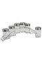 6-Piece Glass Spice Jar Set with Metal Rack - 85 ml Seasoning Organizer - 3