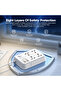 Wall Charger PSB07 4 USB + 4 Type-C Power Strip - 4