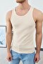 Men's Slim Fit Ribbed Athlete Crew Neck Cotton Basic