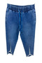 Plus Size Stoned Denim Women's Trousers