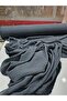 Fabric Modal Black Jacquard Straight Line Pattern Dress Tunic Shirt - 3