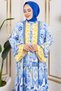 Hale Viscose Dress Blue - 2