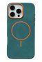 iPhone 16 Pro Max Luno Leather Magsafe Cover - Green