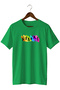 Printed Energetic Street Fashion Tshirt Colorful Patterned Dance Festival T-Shirt