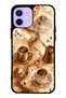 iPhone 12 Golden Mocha Flow Design Glossy Phone Case
