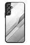 Samsung A54 Silver Titanium Edge Design Glossy Phone Case