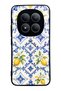Xiaomi Redmi Note 15 Pro Plus Glossy Phone Case with Sapphire Lemon Tiles Design