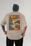Bali Indonesia Beige Oversize Country City Back Printed Unisex T-Shirt 100% Cotton Premium - 2