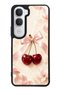 Vivo Y31 Glossy Phone Case with Cherry Pearl Ribbon Design