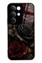Realme C85 Obsidian Crimson Rose Design Glossy Phone Case