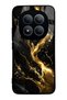 غطاء هاتف لامع بتصميم ذهبي أوبسيديان لـ Xiaomi Redmi Note 15 Pro Plus