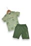 Boy's Summer Palm Tree Printed Shorts and T-Shirt Set for Ages 2-3-4-5-6 - 2