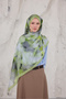 Summer Garden Series Patterned Cotton Soft Shawl Women's Colorful Shawl - 4