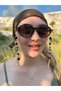 Premium Black Beaded Detailed Glasses Chain |   Women's Glasses Strap |   Silicone Tip Metal Heart Eyeglass Accessory |   Compatible with All Glasses - 4