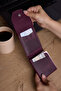 Viral Genuine Leather Mini Wallet and Card Holder with Money Compartment and Snap Closure, Unisex, Capacity for 5 Cards - 7