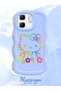 Infinix Hot 50I Compatible Case Camera Protector Blue Silicone Couple Phone Case Kitty Pattern - 2