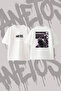 Heisenberg Walter Design Back Printed Cotton White Oversize T-Shirt
