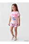 Pink Stitch and Angel Printed Girls' Set - 2